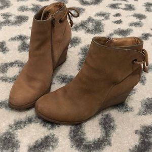 Lucky Brand wedge bootie. Size 7.5
